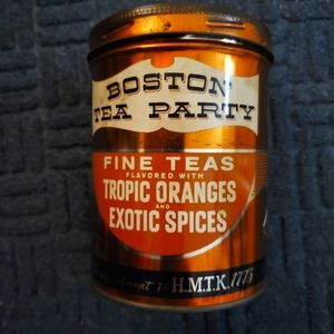 Boston Tea Party vintage tin